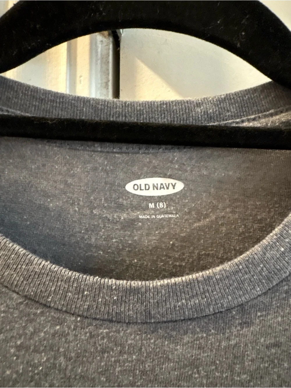 Old Navy Grey Tee with Olive Camouflage 